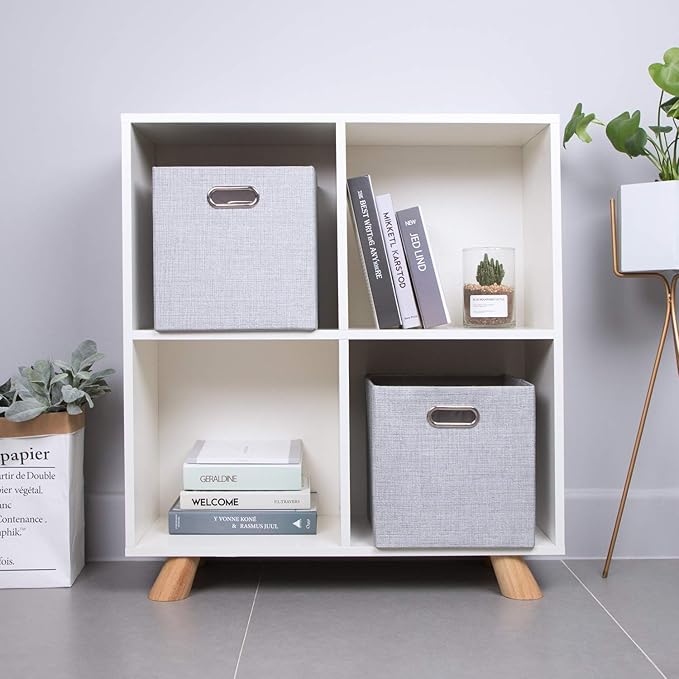 Posprica 11 Inch Cube Storage Bins for Organization, Fabric Storage Cubes Closet Storage Bins for Cube Organizer, Thick and H