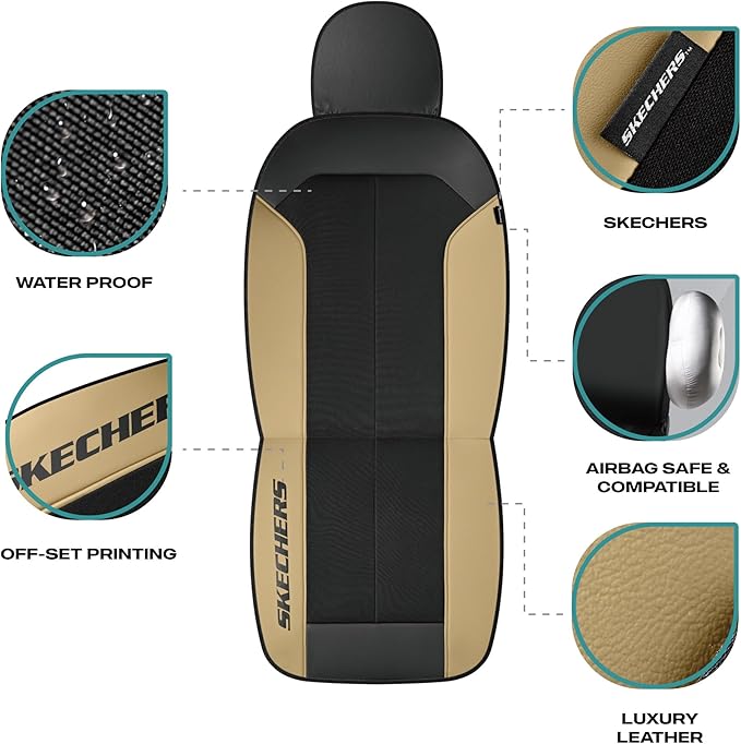 Skechers Car Seat Covers,GOGA Mat Oxford Cloth Seat Covers,Waterproof Car Seat Covers Full Sets,Automotive Universal Fit Seat