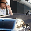 XhuangTech Ceramic Window Film - 15% VLT, 20''x20' Ft Nanoceramic Privacy Film Roll for Side/Rear Windows, Sun & Heat Blocking with Anti-UV Glare Control