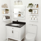 Vivelove 16 inch Floating Shelves for Wall, Bathroom Shelves Over Toilet, Wall Shelf for Bedroom, Living Room, Kitchen, Offic