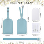 Amylove 48 Sets Leather Luggage Tags Bulk Wedding Favors Luggage Tags for Guests Bridal Gifts Wedding Bridal Shower Gift PU L