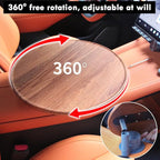 Car Tray & Car Desk for Laptop with 360° Rotating Wooden Car Laptop Mount Car Table Car Food Tray – Universal Steering Wheel Table for Tesla Model Y/3/S, Ford F-150 Explorer & Most Vehicles