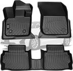 VIWIK Floor Mats Compatible for 2017-2020 Fusion/2017-2020 MKZ, Car Mats All Weather Protection Custom Full Set Floor Liners Include 1st and 2nd Row Front & Rear, Automotive Floor Mats TPE Blac