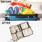 LANSKLBD 8 Set Packing Cubes for Suitcases Travel Luggage Packing Organizers,Travel Accessories Essentials Luggage Organizer 