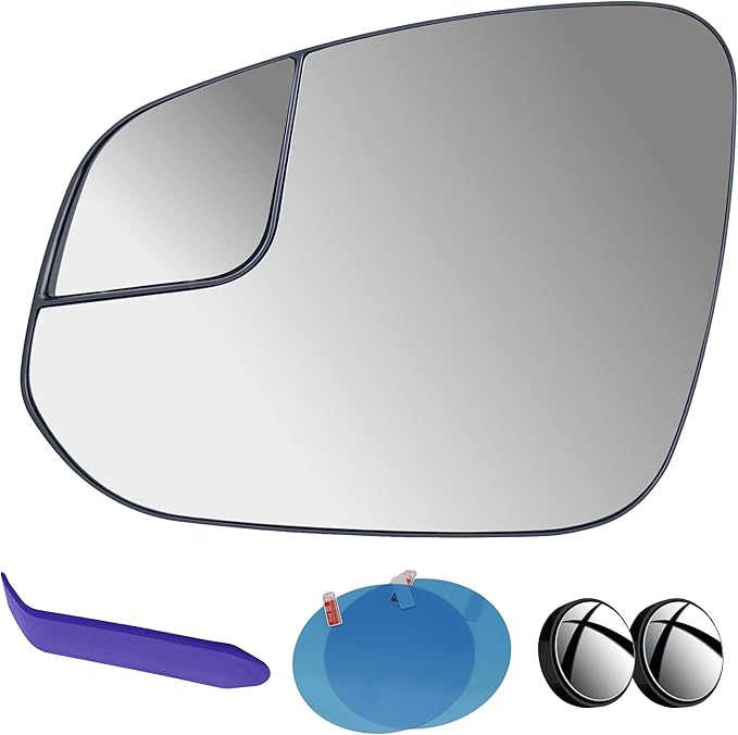 EAP Driver Side Mirror Glass Compatible with Toyota RAV4 2013-2025, 4runner 2014-2024, Tacoma 2016-2026, Heated 879610R210 8796142D10 8796142D20 879610R220 8790704010 87907AK010 TO1324174 TO1324175