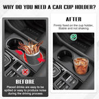 Autorder Car Cup Holder for Honda Pilot 2023-2025/Passport Ridgeline 2024-2025 2026 Accessories Water Cup Holders TPE Durable Cup Holder Insert for Pilot