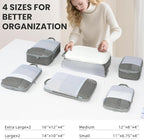Compression Packing Cubes for Travel, Lightweight Vacation Travel Essentials, Travel Accessories for Suitcase Organizer Bags 