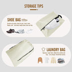 8 Set Compression Packing Cubes for Travel, Expandable Luggage Organizer with Shoe Bag & Laundry Bag - Lightweight Suitcase &