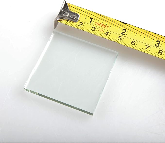 Stinger Testing Glass for Glass Breaker Escape Tool, Scientific Glass Streak Plates, 2"x2"x3/16, Test for Car Window Hammer, 