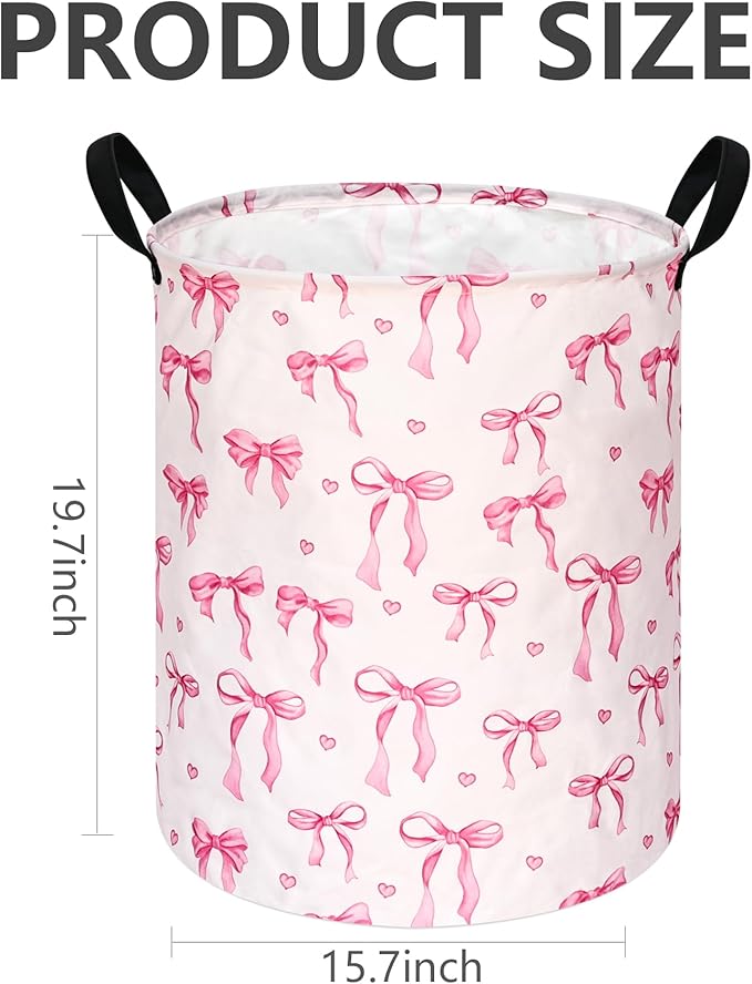 Girls Storage Basket Kids Laundry Hamper Women Organizer Bins Nursery Hamper Gift Baskets for Home,Office,Home Decor