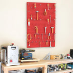 TORACK 3 PCS Metal Pegboard Panels(12x24 inch) for Wall Garage Tools Storage Pegboard System for Workbench, Modular Peg Board
