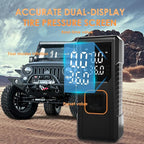 Tire Inflator Portable Air Compressor, 150PSI Cordless Air Pump For Car Tires, Bike Pump, Motorcycle, Balls, Portable Tire Inflator with Digital Pressure Gauge, 3X Fast Inflation, Auto Shut-off