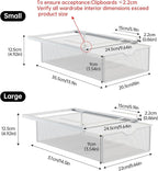 2 Pack Closet Pull-Out Baskets Bra Underwear and Sock Organizer for Drawer Women College Dorm Room Essentials (White)