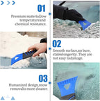Frienda Ice Scraper for Car Windshield Plastic Snow Frost Ice Removal Tools for Cars Trucks Window