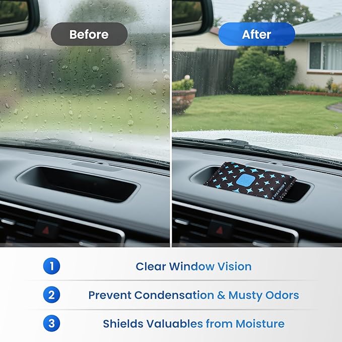 Car Dehumidifier Bags for Alfa Romeo Tonale PHEV 2025, Reusable Dehumidifier Bag Silica Condensation Moisture Damp Absorber
