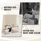 9 Pack Dust Bags for Handbags, Clear Handbag Storage Organizer, Purse Protector Storage Bag, Transparent Purse Organizer for 