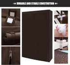 ERONE Shoe Rack Storage Organize, 28 Pairs Portable Double Row with Nonwoven Fabric Cover Shoe Shelf Cabinet for Closet