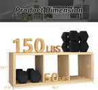 CTESNE【2026 Wooden Thick Frame 3 Cube Storage Organizer Shelf with Anti-Tipping Kits + Reversible Open Back Bookcase, Horizon