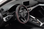 LABBYWAY Microfiber Leather Auto Car Steering Wheel Cover, Universal Fit 15 Inch Anti-Slip Wheel Protector, Black