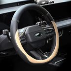 Valleycomfy Microfiber Leather Steering Wheel Cover Large-Size for F150 F250 F350 Ram 4Runner Tacoma Tundra Range Rover Model