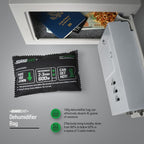 Rechargeable Safe Dehumidifier Bag 400g, Microwave Fast Reactivated Desiccant, Moisture Absorbing Packet for Safes,