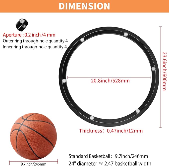 TamBee 24 Inch Lazy Susan Hardware 600 lbs Load Capacity Heavy Duty Turntable Bearing Large Lazy Susan Parts Kit Rotating Rin