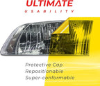VViViD+ Ultimate Headlight Taillight Tint Vinyl Wrap (12" x 7ft, Yellow Tint)