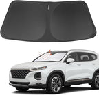 Front Windshield Sun Shade Foldable Car Front Window Sun Shade Windshield Shade Custom Fit for 2019-2023 Hyundai Santa Fe SE SEL SEL Plus Block UV Rays Heat Keep Cooler