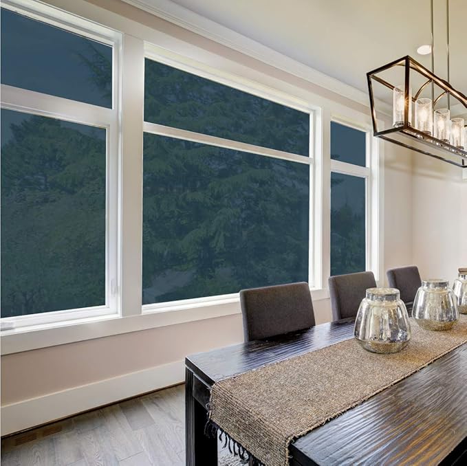 G Greenfilm Static Cling Film 10% Window Tint for Residential and Car Use – DIY Non-Adhesive Dark Window Tint for Enhanced Privacy, UV Protection, Glare Reduction, and Heat Blocking (24" x 212")