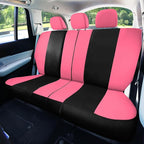 FH Group Full Set Cloth Car Seat Covers, Universal Fit combo, Low Back Front Seat Covers, Airbag Compatible, Split Bench Rear