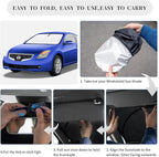 Sun Shade Sunshade for Nissan Altima Windshield Cover, 4-Layer Front Window Shade Custom fit Altima 2008-2012 Sun Visor 240T Retractable Shade Shield Blocks UV Rays Cooler Car Accessories