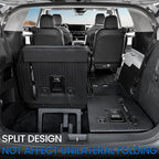 Cargo Lower Mat Backrest Mats for 2022-2025 2026 Kia Carnival, All Weather TPE Seat Back Liners Trunk Lower Well Mat Cargo Liner Accessories (Backrest Mats for 3rd-Row+ Cargo Lower Mat)