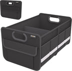 Homeve Trunk Organizer, Car Storage, Reinforced Handles, Collapsible Multi-Compartment Car Organizers, Foldable, Waterproof, 2 