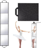 Foldable Full Length Mirror 2-in-1 Wall-Mounted or Tabletop Mirror, Portable Travel Mirror with Handle for Dance Home Bedroom