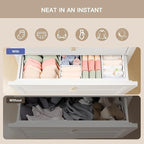 Criusia Drawer Organizer Clothes, 10 Pack Dresser Organizer for Baby Clothes, Underwear, Sock- Foldable Closet Organization a