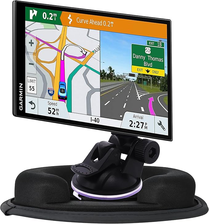 Beanbag Dashboard GPS Mount - Portable Weighted NonSkid Friction Mount Holder for Garmin Nuvi Tomtom Magellan Nextar Mio GPS Navigation Sandbag Fit All Dash Cam Windshield 80mm Mounting Disk