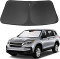 Front Windshield Sun Shade Foldable Car Front Window Sun Shade Windshield Shade Custom Fit for 2016-2026 Honda Pilot EX-L Block UV Rays Accessories Heat Keep Cooler