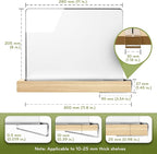 Acrylic Shelf Dividers for Closet Organization, 4-Pack Premium Quality Reinforced Material Closet Organizers and Storage, Per