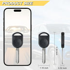 80 BIT Transponder Ignition Car Key, 4D-63 H84 H85 H92 Replacement for Ford F-Series Expedition Escape Explorer Focus Mustang