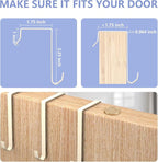 FENTEC 2 Pack Over the Door Shoe Organizer, Hanging Shoe Organizer, 28 Large Deep Pockets Door Shoe Rack with 6 Hooks Shoe Or