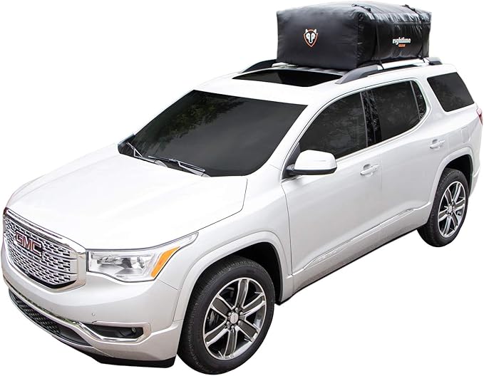 Rightline Gear Sport 3 Waterproof Rooftop Cargo Carrier for Top of Vehicle, Attaches With or Without Roof Rack, 18 Cubic Feet, Black