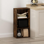 Furinno LUDER Book Shelf, 3-Tier Modern Bookshelf, Open Shelves Bookcase, 9.3" x 16" x 31.4", for Living Room, Bedroom, Home 