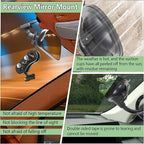 Dash Cam Mount, Aluminum Rearview Mirror Bracket Installation Kit, for Rove R2-4K, R2-4K PRO and R2-4K Dual Car Dash Cams