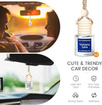Hanging Car Air Freshener, Long Lasting Essential Oil Diffuser, Non-Toxic New Car Scent, Cute Car Fresheners for Women, 2 Pac