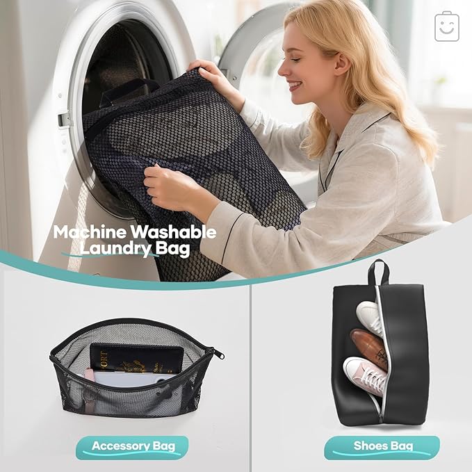 Veken 9/11 Set Compression Packing Cubes for Travel Essentials,Compressible Expandable Large Luggage Suitcase Organizer Bags 