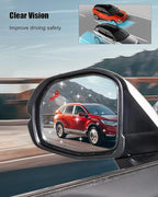Left Driver Side Mirror Glass Fit for Honda CR-V 2023-2025 EX-L Touring Hybrid-Sport-Touring Hybrid-Touring (Only for Models with BSD), with Heating & Blind Spot Detection Function