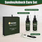 KIEMT Premium Suede and Nubuck Care kit,Leather Cleaner and Conditioner,Suede Protector Spray,Double Face Leather,Suede Clean