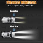 Automotive Headlight Restoration Kit - Refurbishing Fluid & Polishing Cleaner for Oxidized, Yellowed Headlamps, Enhanced Hydr