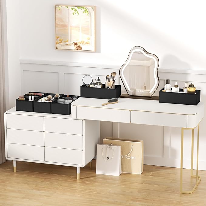 DIMJ Drawer Organizer Clothes Storage - 24 Pack Baby Dresser Organizer for Nursery, Small Fabric Closet Drawer Organizer Bins
