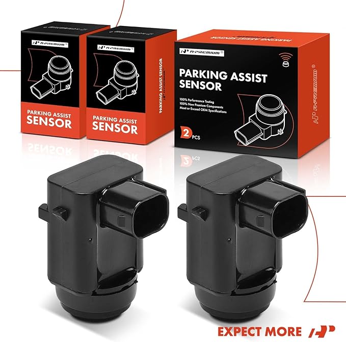A-Premium 2-PC Rear Reverse Backup Parking Assist Sensor Compatible with Select Ford & Lincoln Models - Expedition 2003, Navigator 2003-2006, Town Car 2003-2005, LS 2004-2006, Replace# 1S7j15K859AA